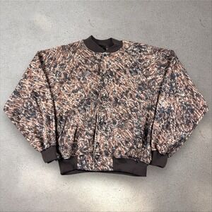 Vintage Flint River Nature's Edge Camo Hunting Jacket Mens XL Made in‎ USA